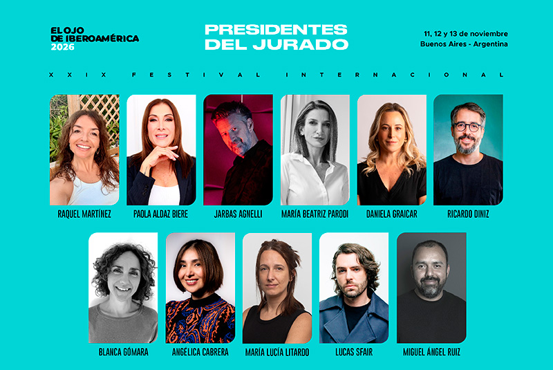 El Ojo 2026 completa sus Presidentes de jurado
