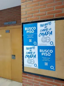 campaña busco piso de O2