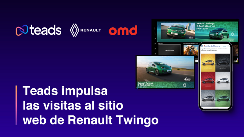 Renault mide por primera vez en España la atención en CTV con Teads