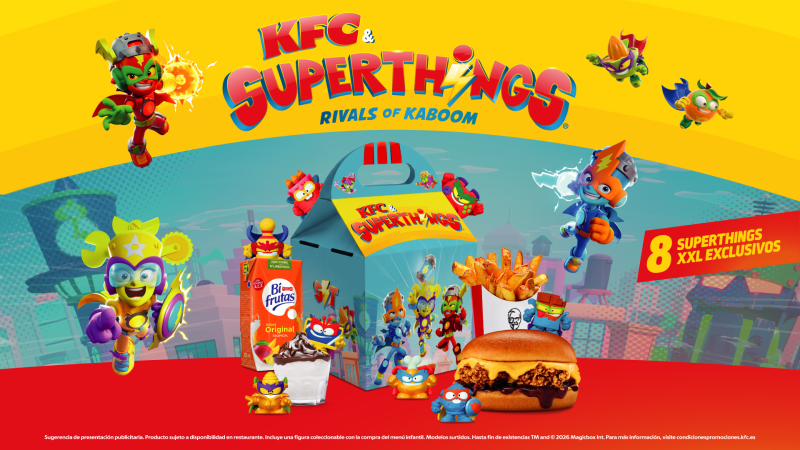 KFC lanza el menú de SuperThings con una colección exclusiva