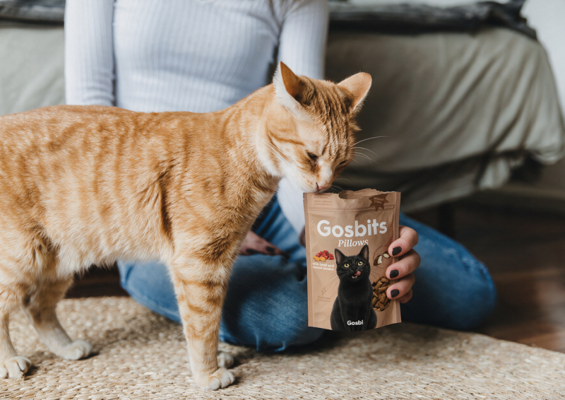 Gosbi lanza Gosbits Pillows, sus primeros snacks para gatos
