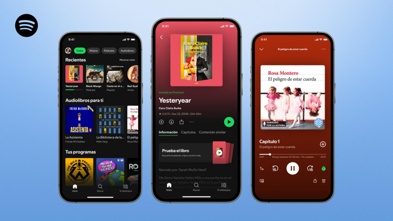 Spotify lanza los audiolibros en España en su apuesta global por el formato